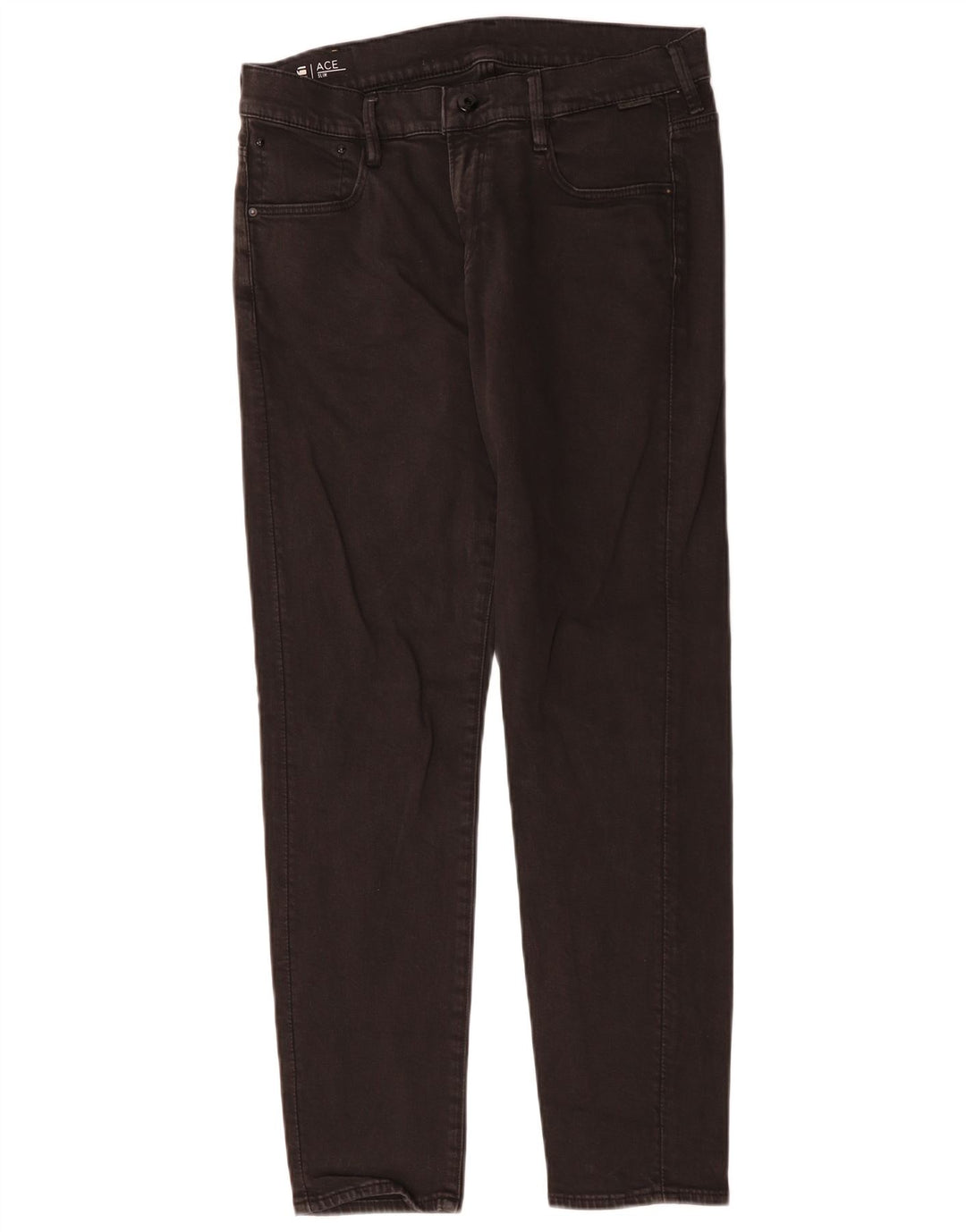 G-Star Damen Ace Slim Jeans W30 L30 Schwarze Baumwolle