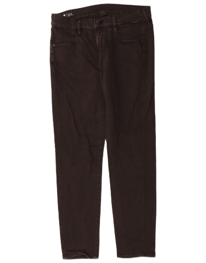 G-Star Damen Ace Slim Jeans W30 L30 Schwarze Baumwolle