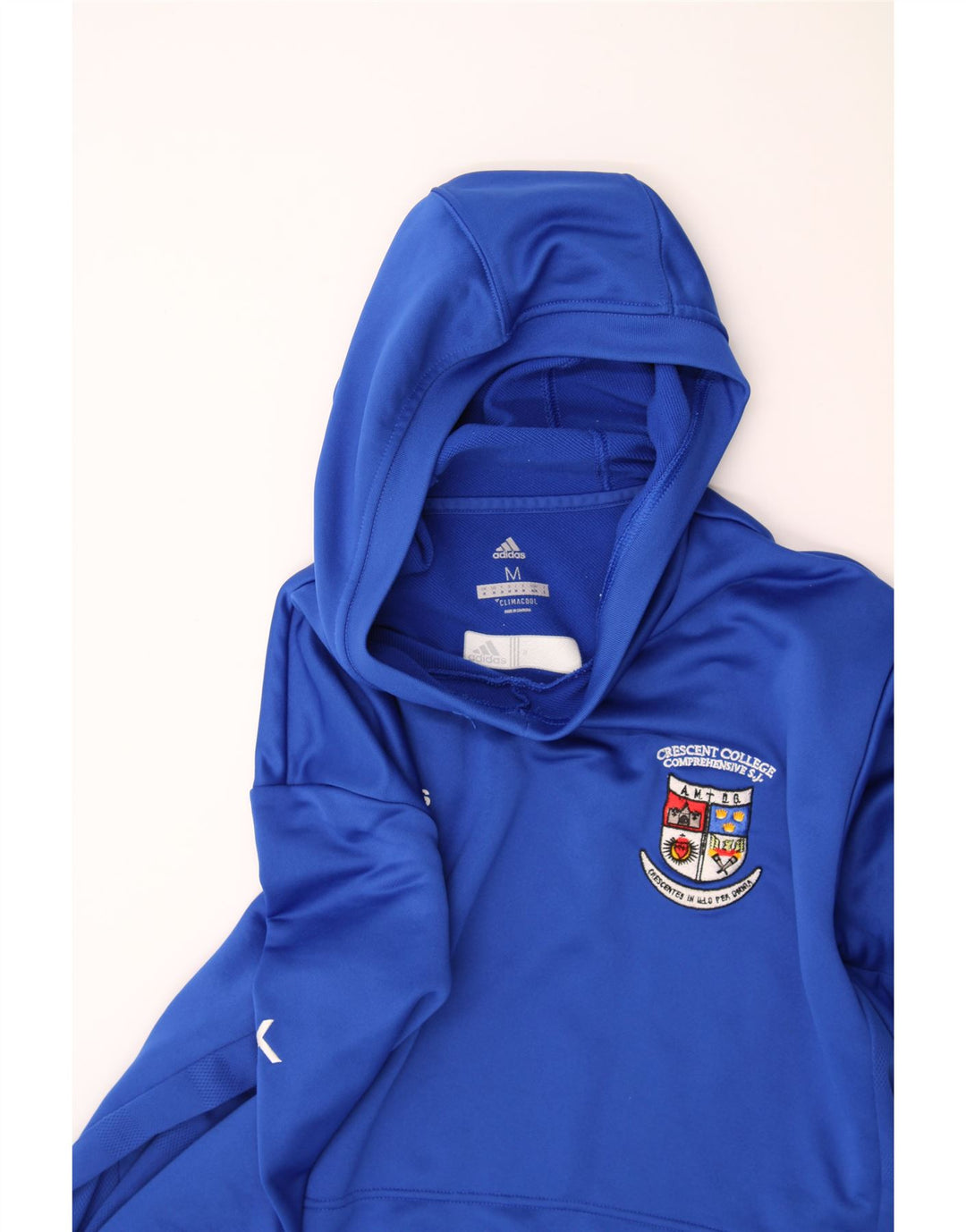 ADIDAS Mens Climacool Hoodie Jumper Medium Blue Polyester Vintage Adidas and Second-Hand Adidas from Messina Hembry 