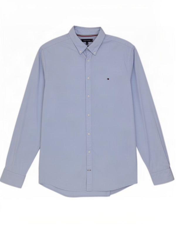 Tommy Hilfiger Herren Slim Fit Hemd 2XL Blau Baumwolle