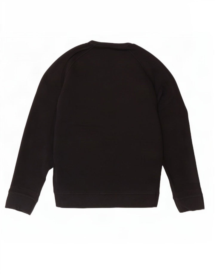 Diesel Herren-Sweatshirt mit Grafik, groß, aus schwarzer Baumwolle