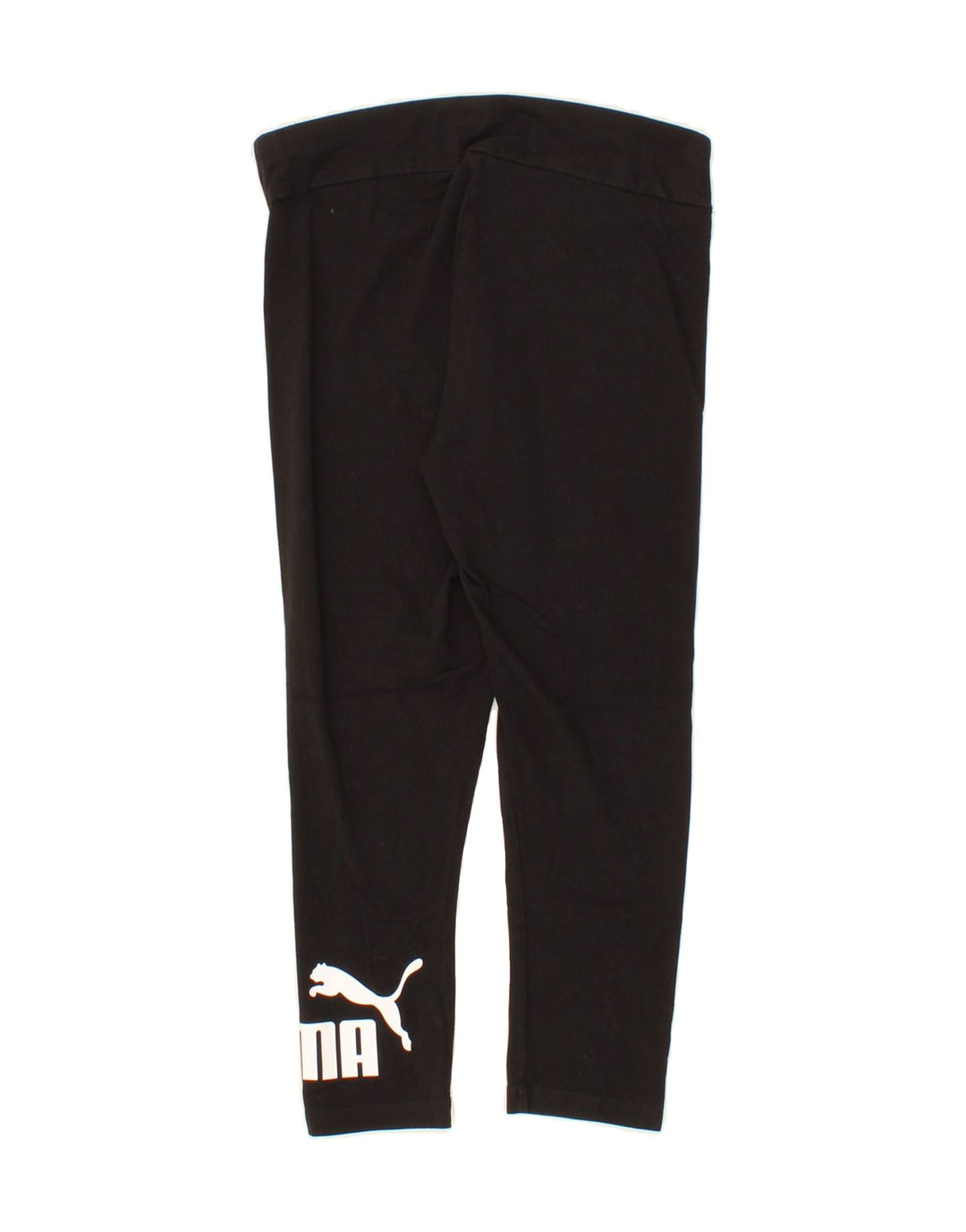 PUMA Womens Graphic Leggings UK 8 Small Black Vintage Puma and Second-Hand Puma from Messina Hembry 