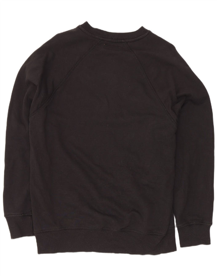 Caterpillar Herren Grafik-Sweatshirt-Pullover aus mittelschwarzer Baumwolle
