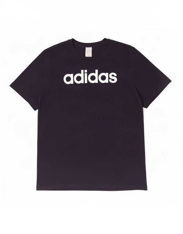 Adidas Herren Grafik T-Shirt Top 2XL Marineblau Baumwolle