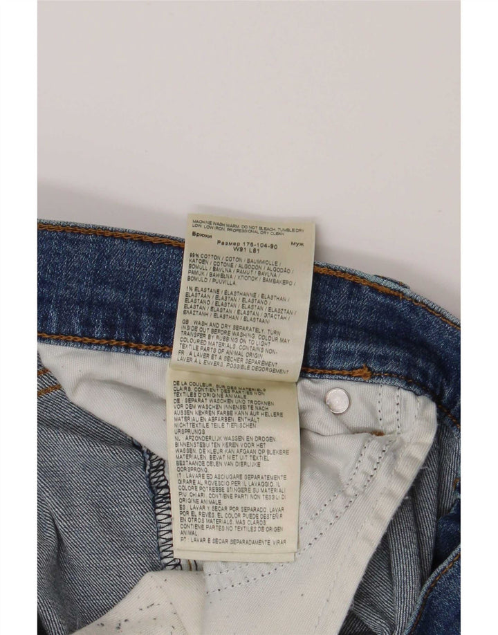 Wrangler Herren Larston Slim Jeans W36 L32 Blaue Baumwolle