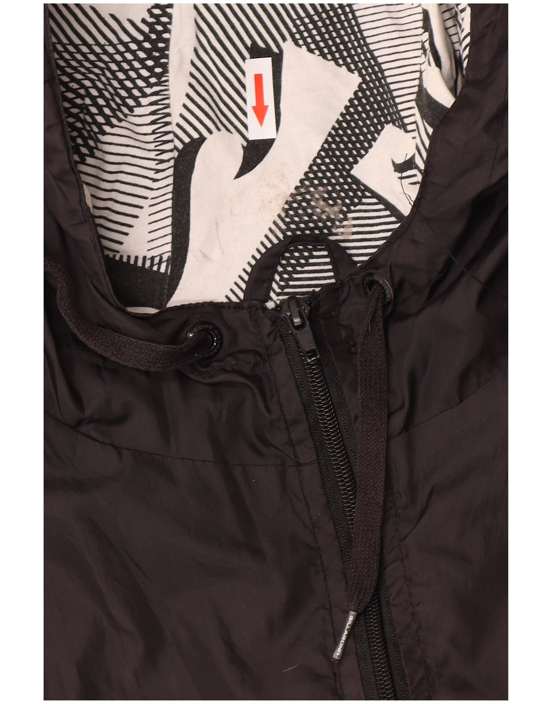 Billabong Herren-Bomberjacke mit Kapuze, UK 40, Größe L, Schwarz, Polyester