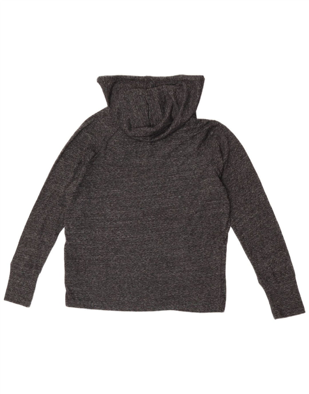 Übergroßer Damen-Kapuzenpullover von Roxy, Gr. 14, mittelmarineblau gesprenkelte Baumwolle