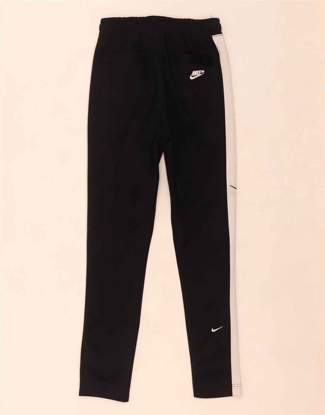 Nike Herren-Trainingshose mit Swoosh-Logo, Größe S, Schwarz, Farbblock-Polyester
