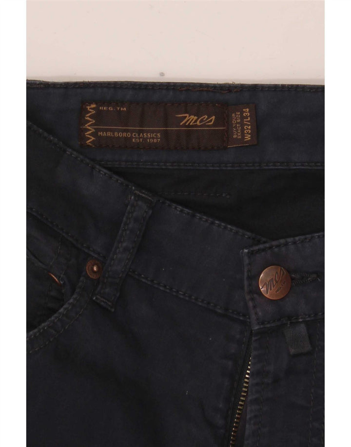 Marlboro Classics Herren Slim Freizeithose W32 L31 Marineblau