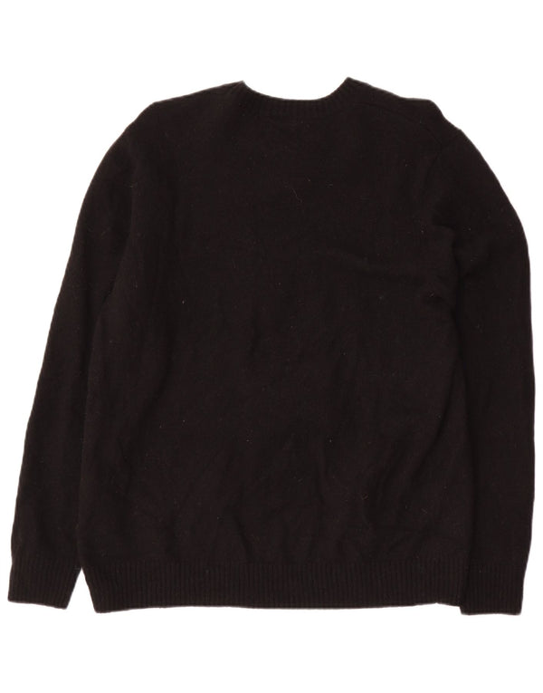 LEVI'S Damen-Pullover mit Rundhalsausschnitt, Standard-Passform, UK 18, XL, schwarze Wolle