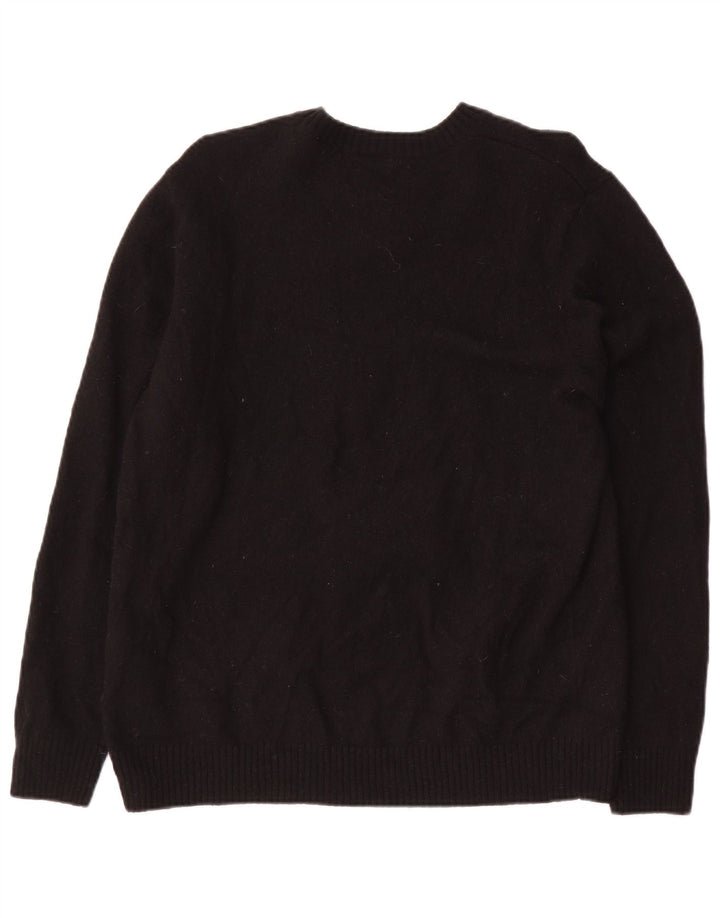 LEVI'S Damen-Pullover mit Rundhalsausschnitt, Standard-Passform, UK 18, XL, schwarze Wolle