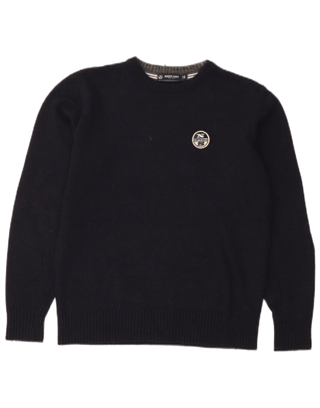 North Sails Damen-Pullover mit Rundhalsausschnitt, UK 10, Größe S, marineblaue Wolle