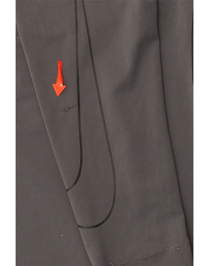 Nike Herren Dri Fit Top Langarm Mittelgraues Polyester