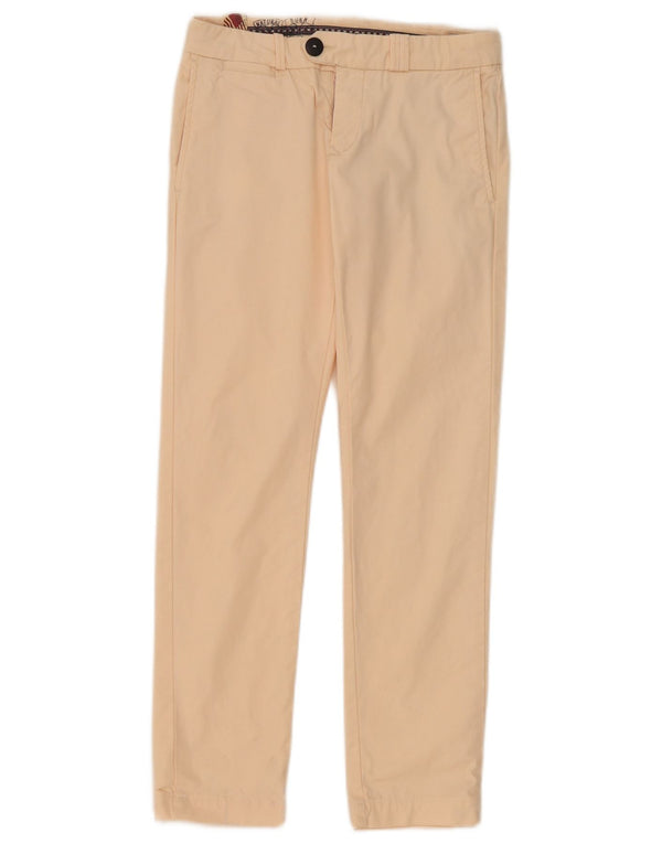 Tommy Hilfiger Damen Slim Anzughose W25 L29 Beige Baumwolle