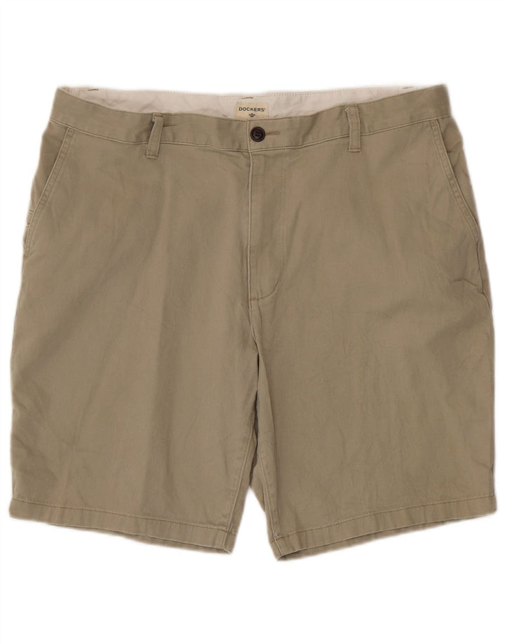 DOCKERS Herren Cargoshorts W38 XL Beige Baumwolle