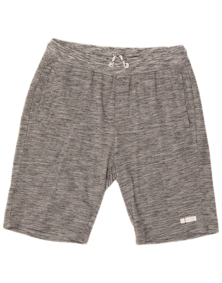 Freddy Herren-Sportshorts, große grau gesprenkelte Baumwolle