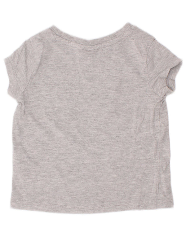 Puma Baby-Mädchen Kurzarm-T-Shirt mit Grafik, 18–24 Monate, grau meliert