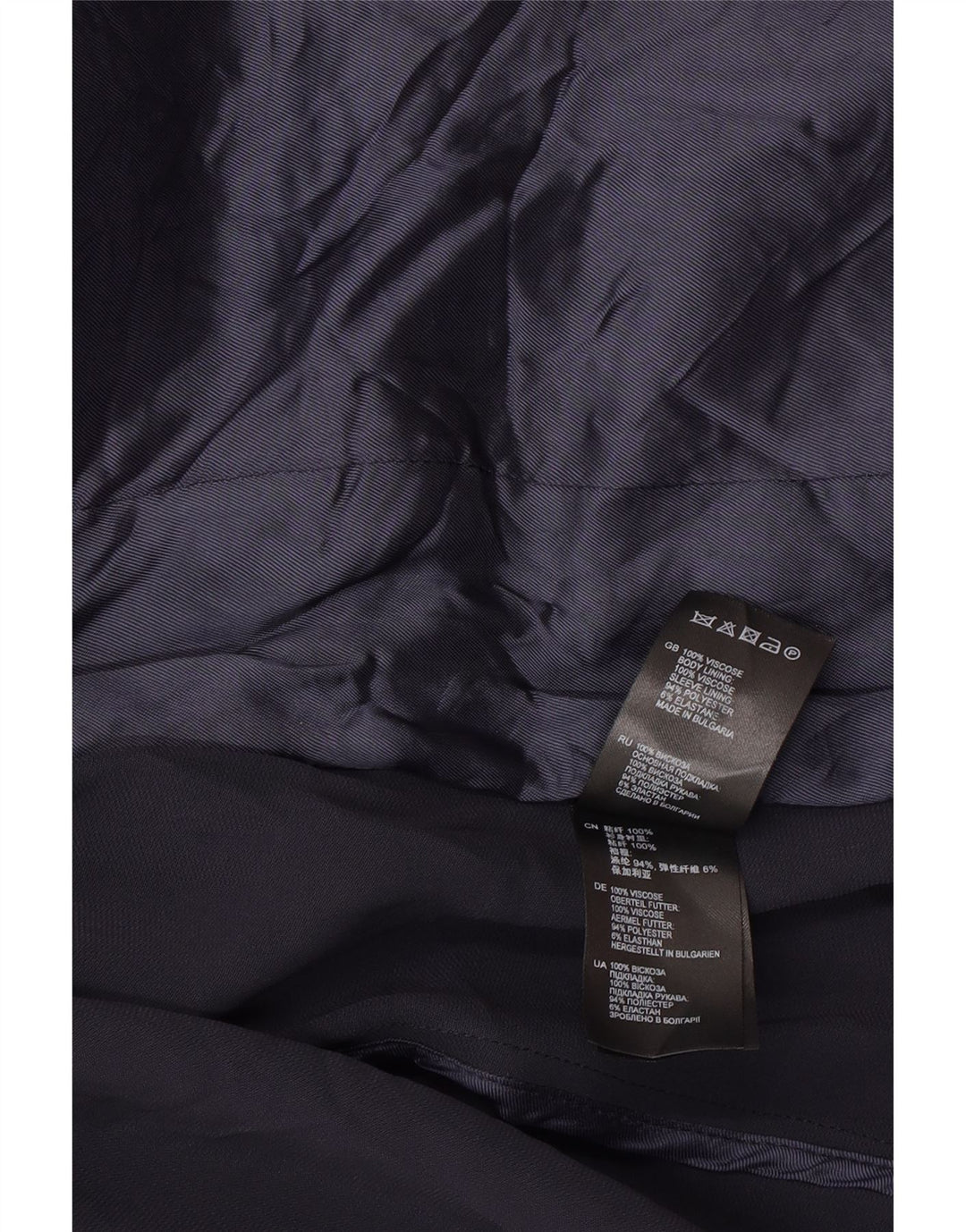 Reiss Damen-Blazerjacke mit 3/4-Ärmeln und 1 Knopf, Gr. 40, Marineblau