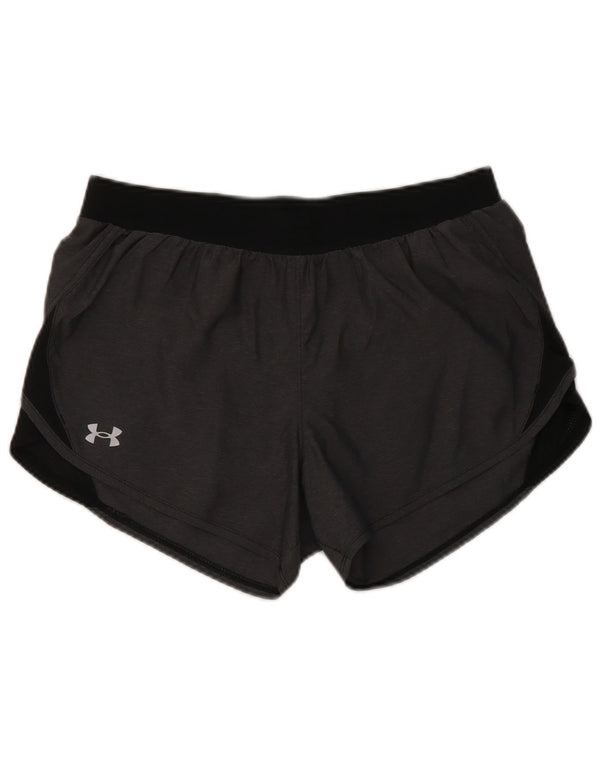 Under Armour Damen Heat Gear Sportshorts UK 14 Mittelgraues Polyester