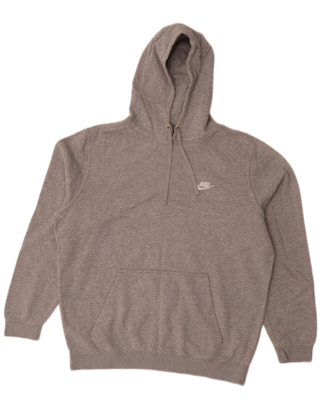 Nike Herren Kapuzenpullover XL Grau gefleckte Baumwolle