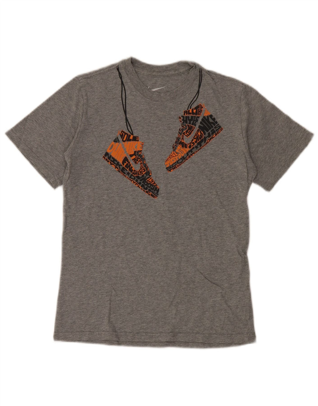 Nike T-Shirt mit Grafik für Jungen, 10–11 Jahre, mittelgraue Baumwolle