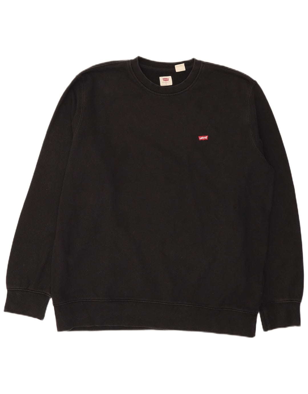 Levi's Herren-Sweatshirt mit Standard-Passform, groß, aus schwarzer Baumwolle