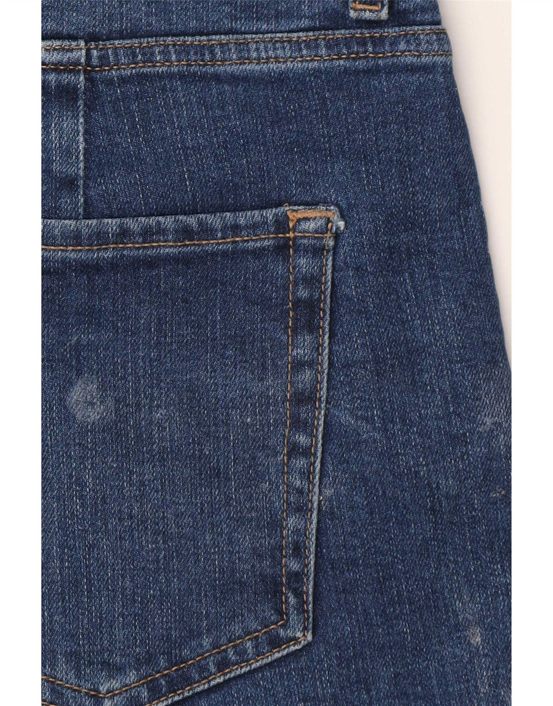 Marks & Spencer Damen High Rise Cropped Jeans UK 12 Medium W30 L25 Blau