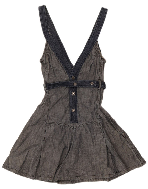 Diesel Womens Playsuit UK 8 Small Graue Baumwolle