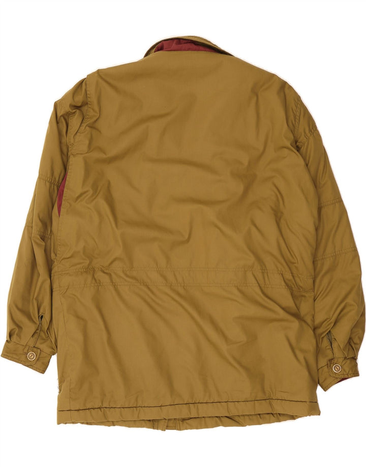 VINTAGE Mens Windbreaker Coat IT 52 XL Khaki Polyester Vintage Vintage and Second-Hand Vintage from Messina Hembry 