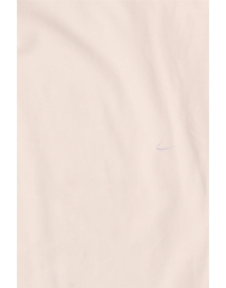 JIGSAW Damen Top Langarm UK 12 Mittelweiße Baumwolle