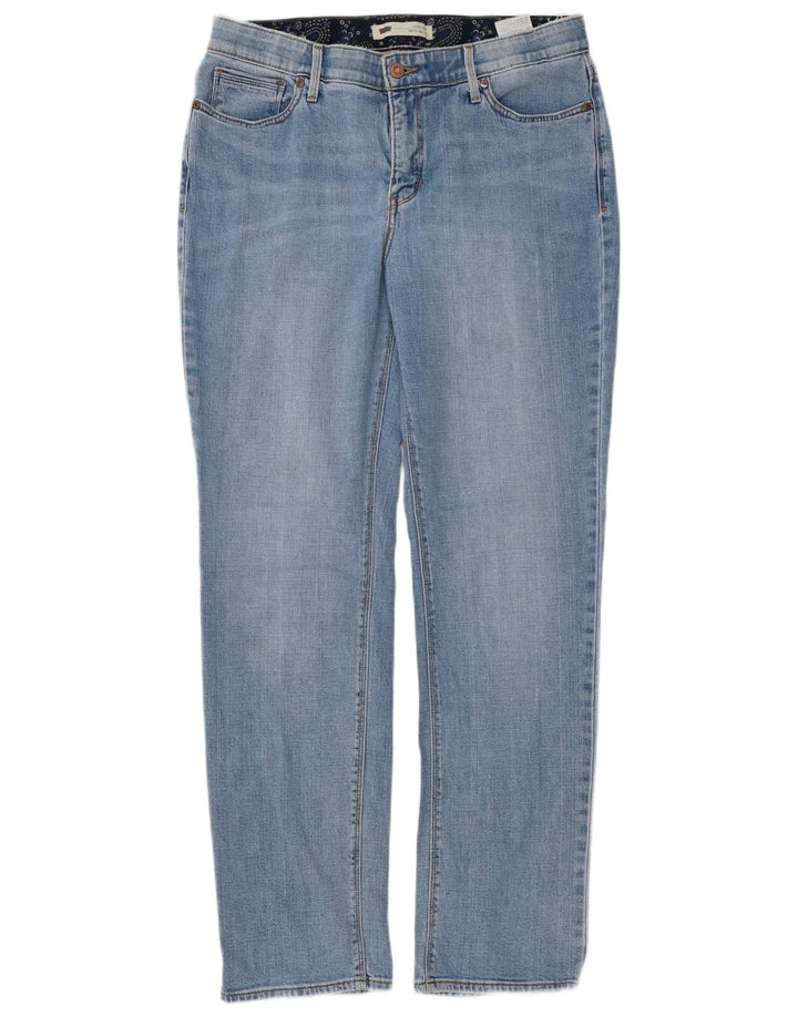Levi's Damen 525 Straight Jeans W32 L32 Blaue Baumwolle