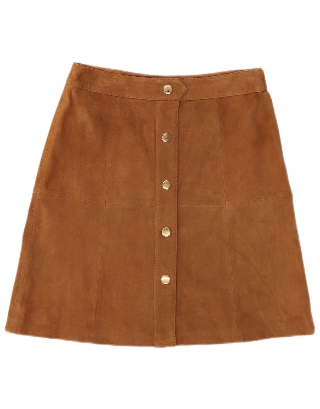 Luisa Spagnoli Damen Wildleder Minirock IT 40 Small W28 Braunes Leder