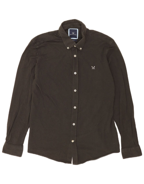 Crew Clothing Mens Slim Fit Shirt Large Black Cotton