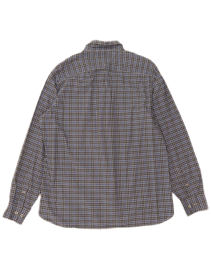 Tommy Hilfiger Herren-Hemd mit individueller Passform, groß, blau kariert, Baumwolle