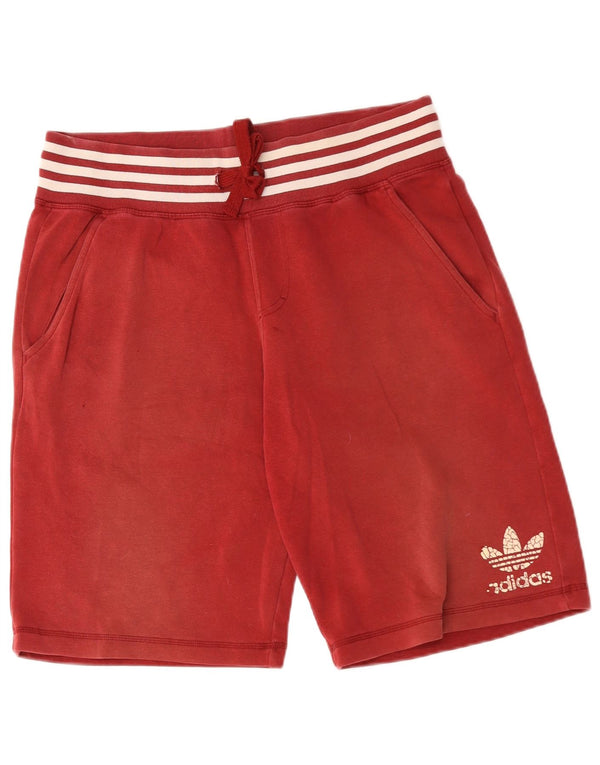 ADIDAS Herren Sportshorts mittelrote Baumwolle