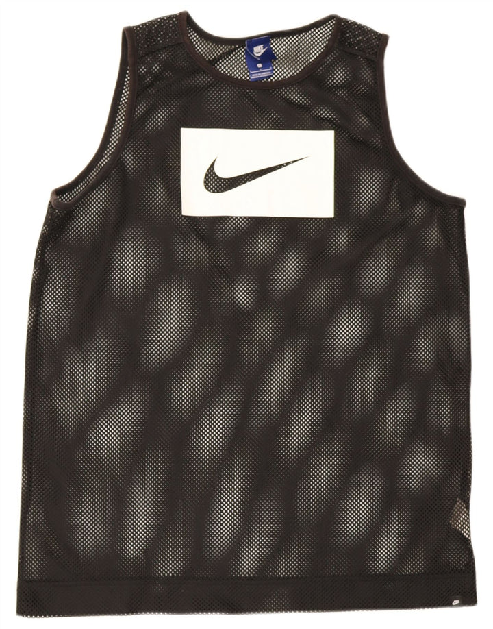 Nike Herren-Top mit Grafik, groß, aus schwarzem Polyester