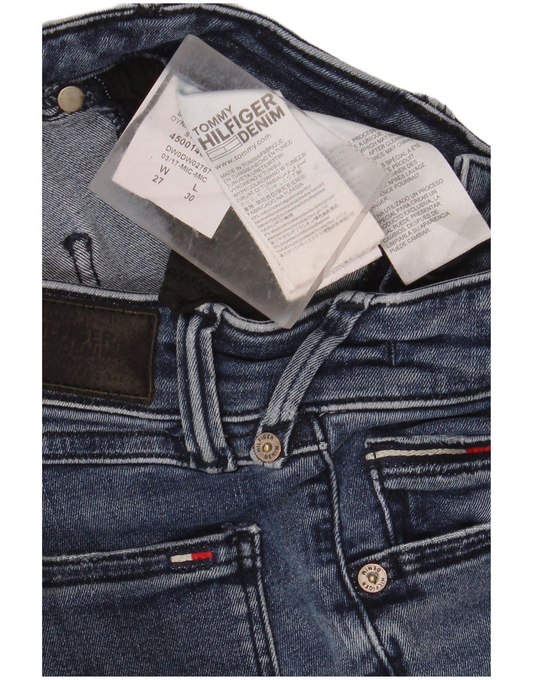 TOMMY HILFIGER Damen Sophie Low Waist Skinny Jeans W27 L30 Blaue Baumwolle