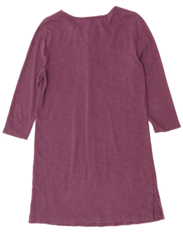 Boden Damen-Etuikleid mit 3/4-Ärmeln, Gr. 10, Größe S, Lila, gesprenkelte Baumwolle
