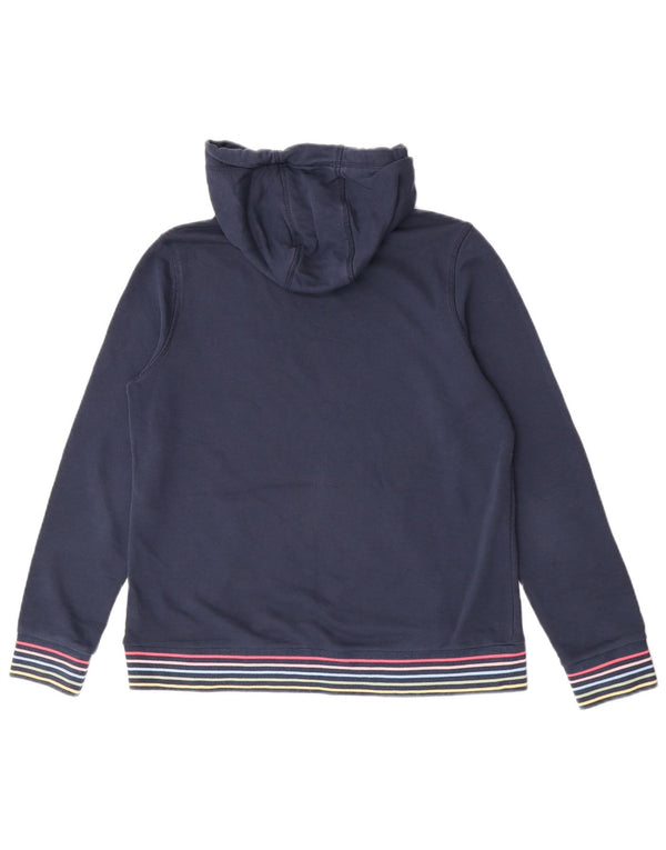 Crew Clothing Damen Kapuzenpullover UK 14 Medium Marineblau Baumwolle