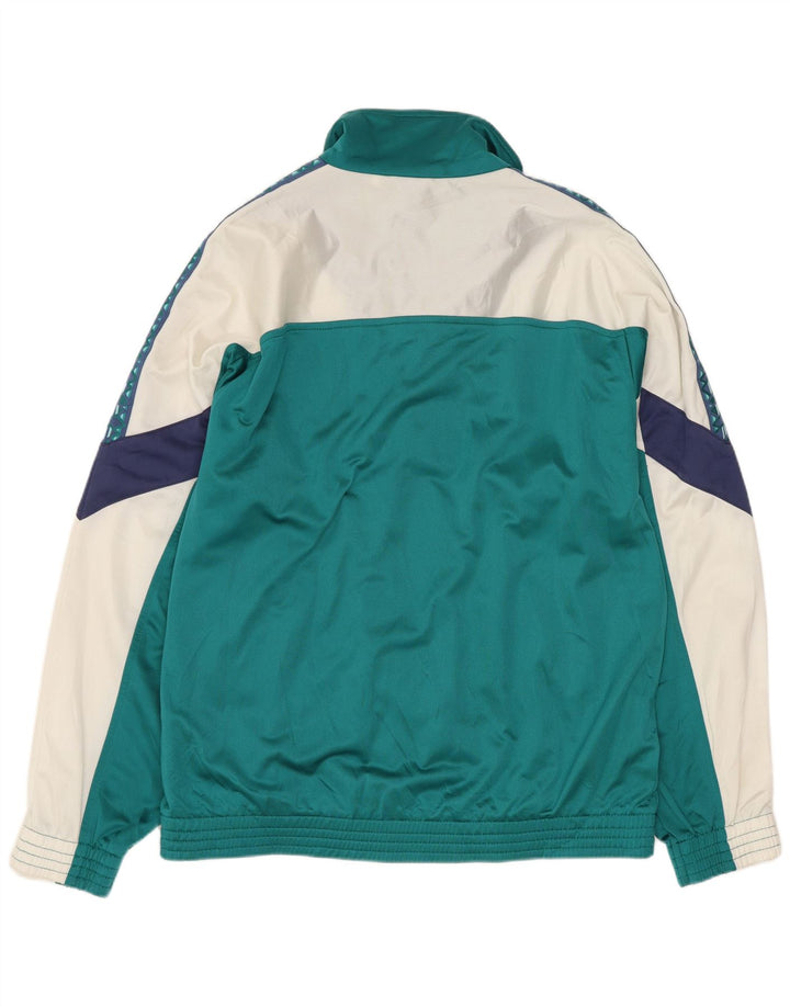 LOTTO Herren-Trainingsanzugoberteil, UK-Größe 40/42, Größe L, Türkis, Farbblock