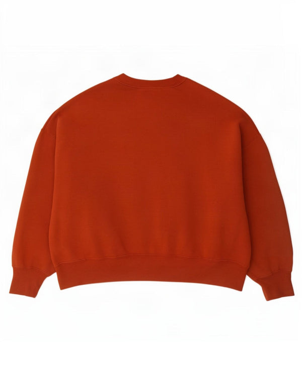 Nike Womens Crop Graphic Oversized Sweatshirt Pullover UK 16 Large Rot