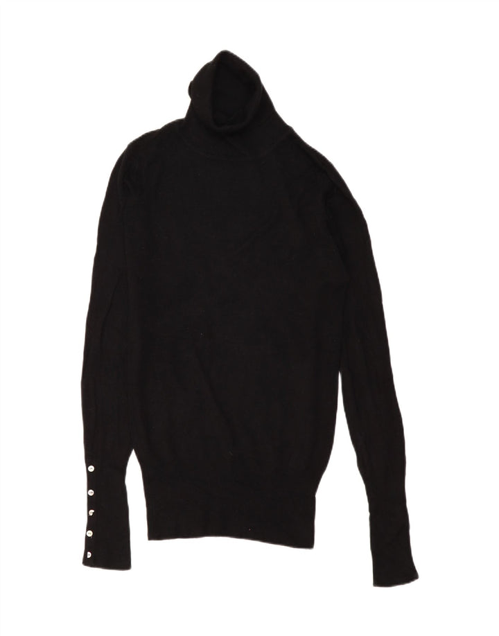 Zara Damen-Pullover mit Rollkragen, Gr. 10, Größe S, Schwarz, Viskose