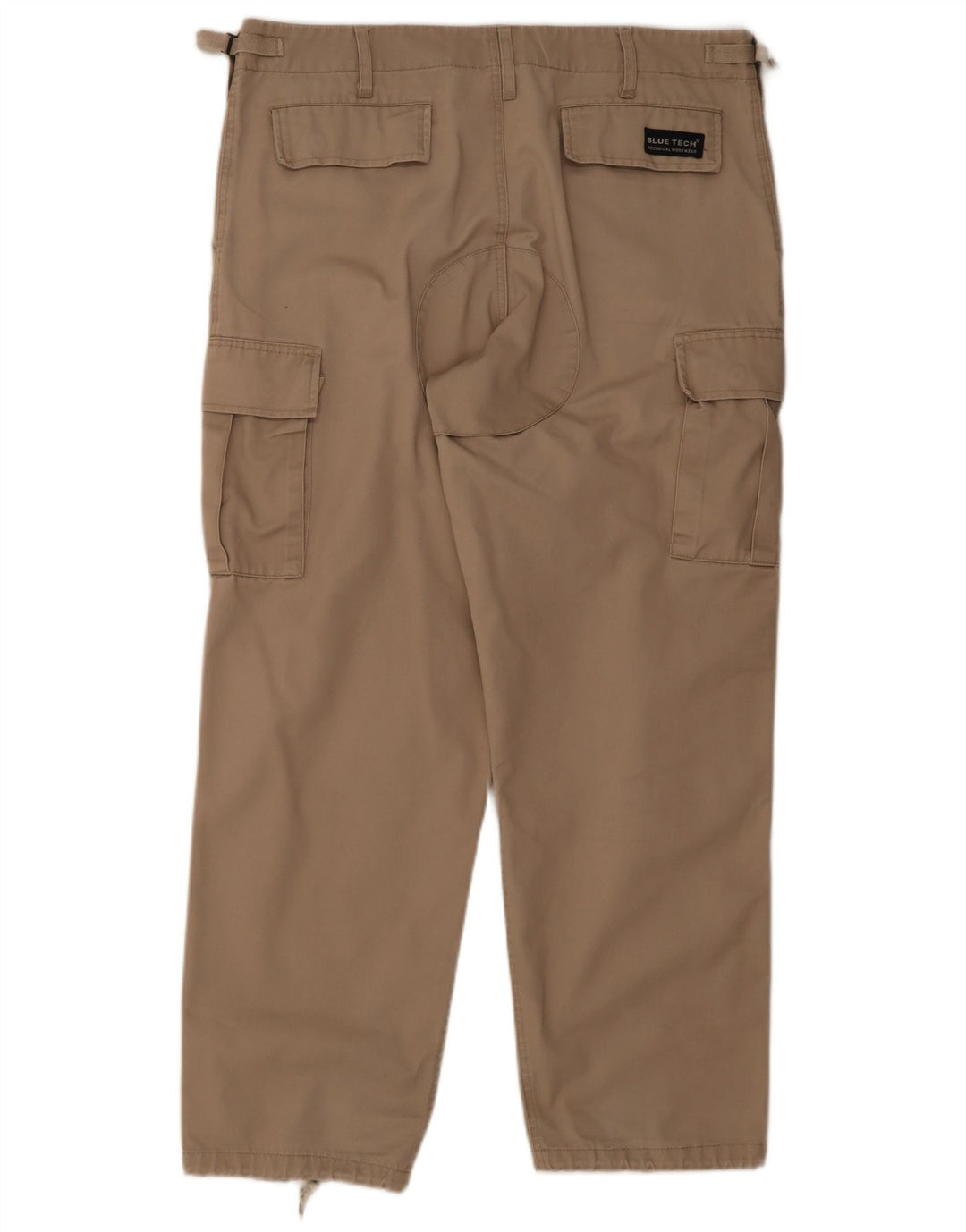 Vintage Herren Workwear Straight Cargo Hose W38 L30 Beige