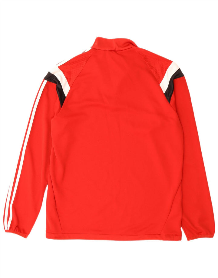 Adidas Herren Climacool Pullover-Trainingsanzug-Oberteil, Mittelrot, Farbblock