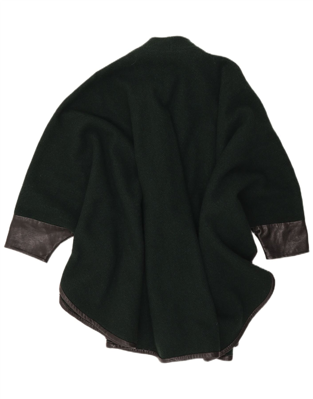 VINTAGE Poncho-Mantel für Damen, Einheitsgröße, Grün