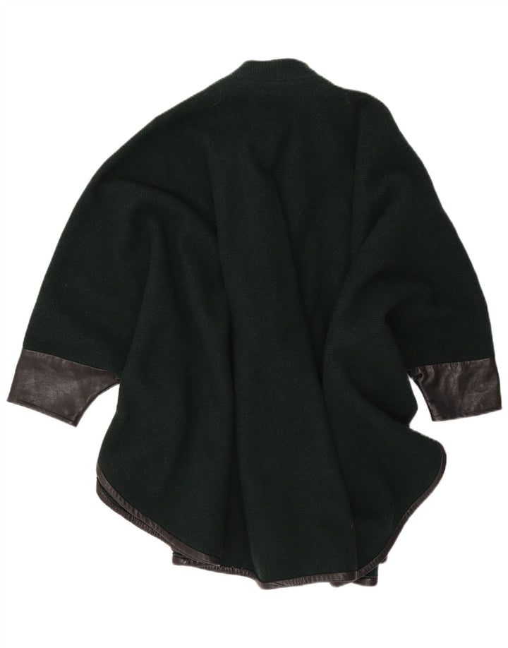 VINTAGE Poncho-Mantel für Damen, Einheitsgröße, Grün