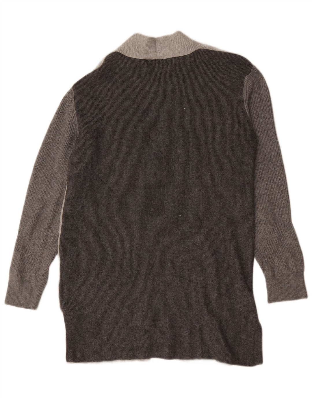 Marks & Spencer Damen Longline-Cardigan-Pullover UK 12 Mittelgrau