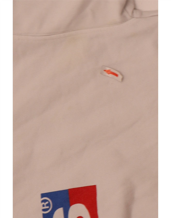 Levi's Damen-Kapuzenpullover mit Grafik, übergroß, Größe UK 14, mittelweiße Baumwolle