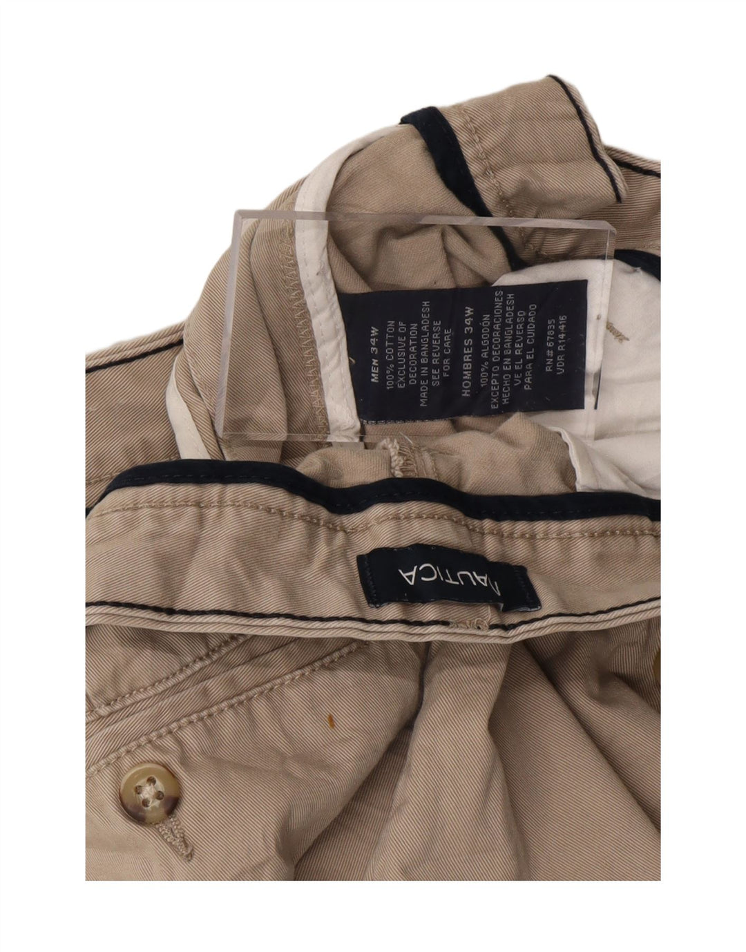 Mens Chino Shorts W34 Large Vintage Nautica and Second-Hand Nautica from Messina Hembry 