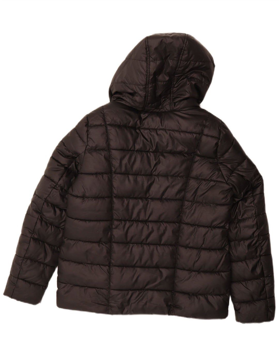 LIPSY Wattierte Damenjacke mit Kapuze, UK 12, Mittelschwarz, Polyester